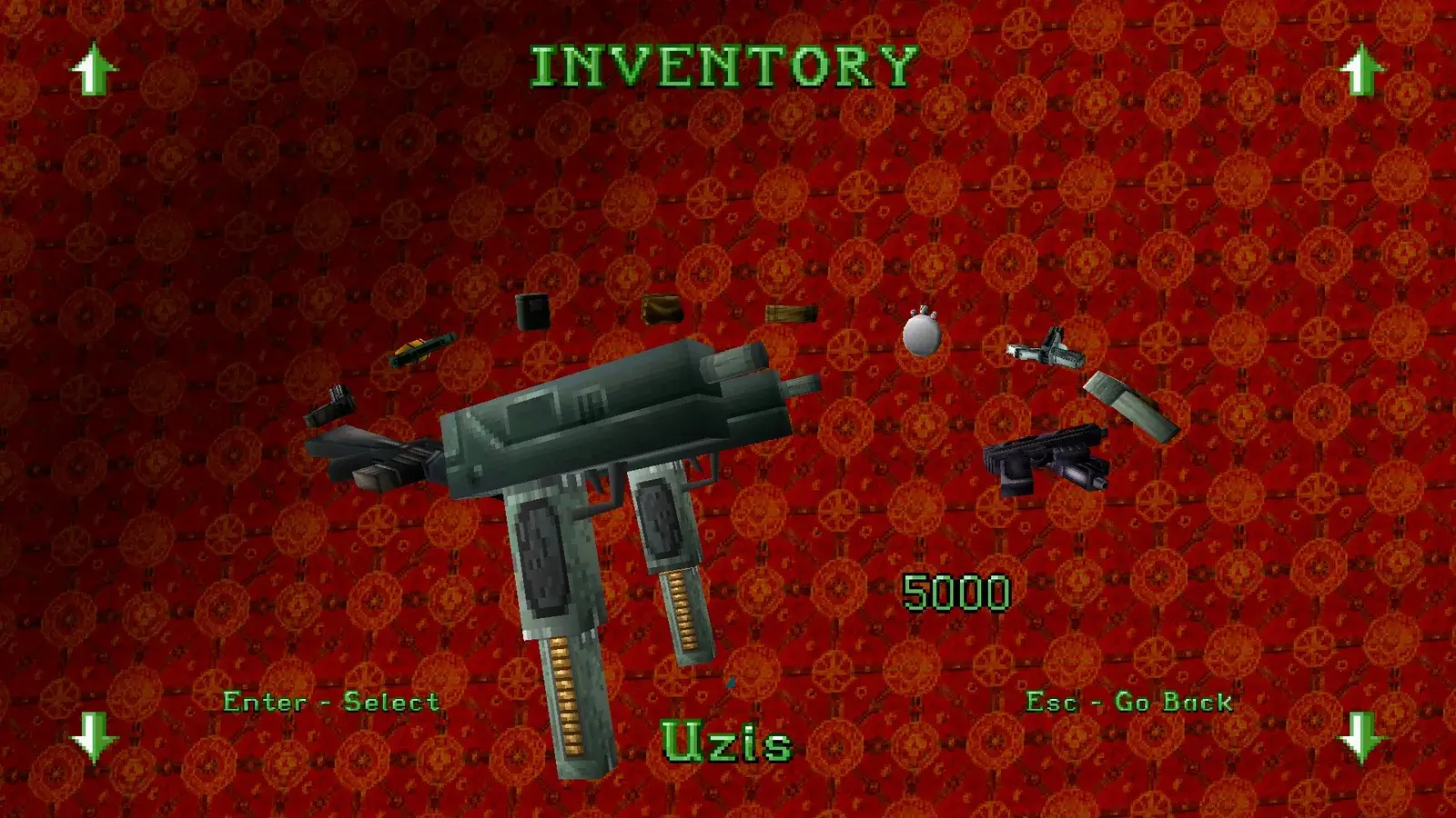 Lara firing the dual Uzis in Tomb Raider I-III Remastered
