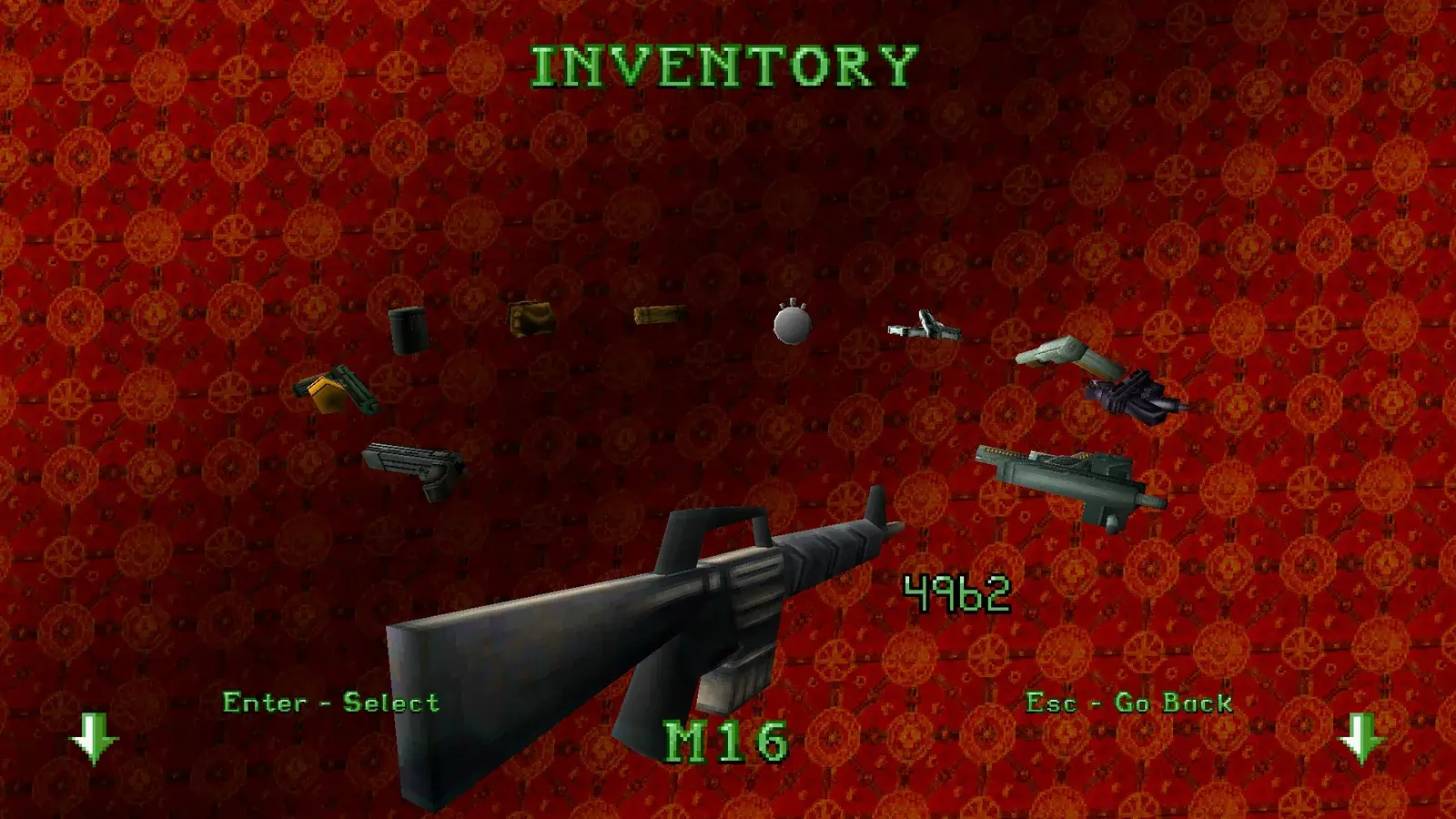Lara firing the M16 in Tomb Raider II Remastered