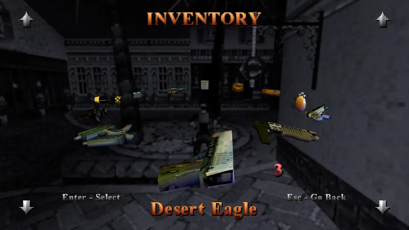 Lara firing the Desert Eagle in Tomb Raider III Remastered