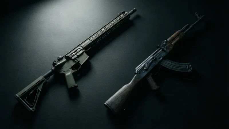 AR-15 ergonomic controls layout with ambidextrous safety and bolt release
