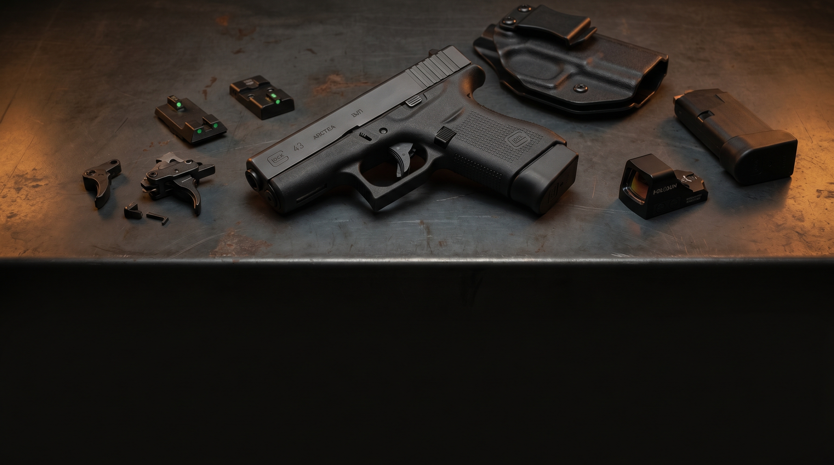 Best Glock 43 Upgrades 2026: Sights, Triggers, Mag Extensions & Holsters Ranked (Not 43X)