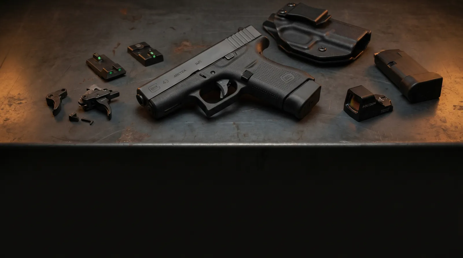 Best Glock 43 Upgrades 2026: Sights, Triggers, Mag Extensions & Holsters Ranked (Not 43X)