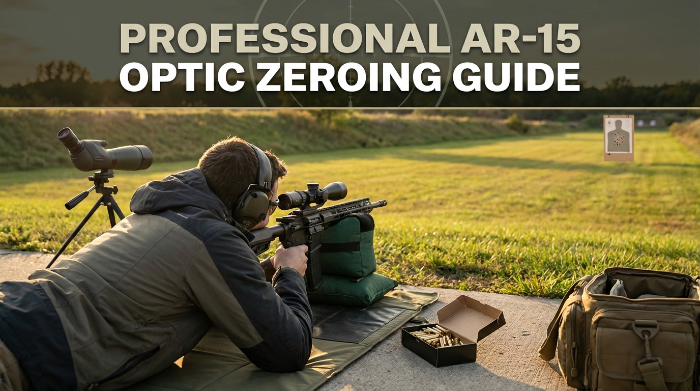 How to Zero AR-15 Optics 2026: 50/200 Zero Chart, Printable Targets & Clicks Calculator